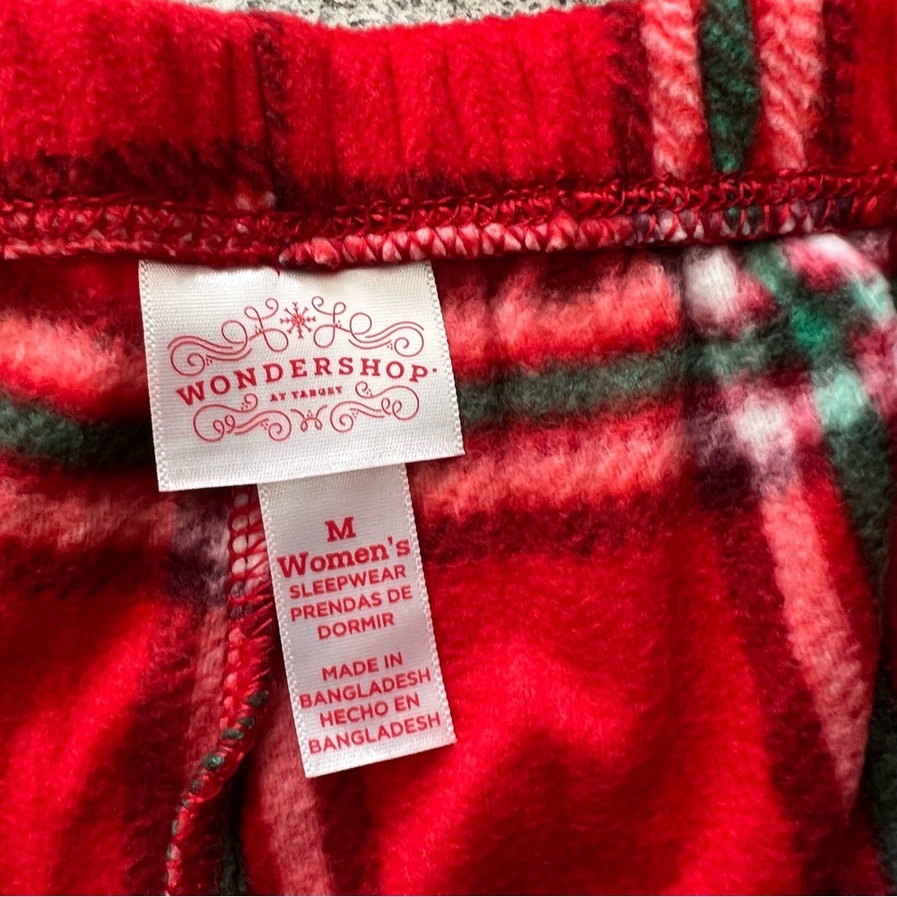 Wondershop Women's Red Plaid Lounge Pajama Pants- Size M - Picture 6 of 9